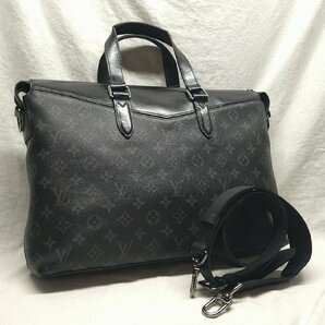 ＄【 LOUIS VUITTON ルイヴィトン ブリーフケース・エクスプローラー M40566 モノグラム・エクリプス メンズ 書類カバン バック 】KH11816の画像2