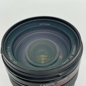 ω美品【CANON キャノン ズームレンズ EF24-105mm 1:4 F4L IS USM レンズフード EW-83H プロテクトフィルター 77mm EFレンズ】TK1900の画像2