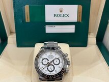 β極美品【ROLEX ロレックス コスモグラフ デイトナ 116500LN ホワイト 白 文字盤 40mm SS 2019 ギャラ付最安値 自動巻 腕時計】_画像7