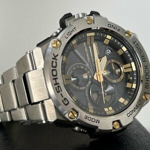 #極美 展示級【2024年4月購入 カシオ CASIO G-SHOCK GST-B100D-1A9JF Gショック タフソーラー モバイルリンク メーカー保証付】P04181の画像8