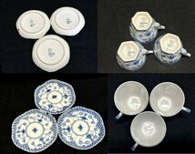 ◇大切なお客様のおもてなしに◇3客【ROYAL　COPENHAGEN/ロイヤルコペンハーゲン ブルーフルーテッドフルレース◇お顔付】難有 P04185TTT_画像10