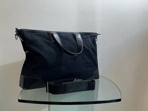 ★人気！【LANVIN ランバン ハンドバッグ トートバッグ ブラック 大きめ 小旅行にも最適☆ 大容量 お荷物が多い方に】NA00900