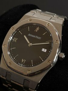 * новый товар полировальный отделка OH settled [ AUDEMARS PIGUET Audemars Piguet Royal дуб кварц PT оправа чёрный циферблат волосы линия 56175SP]SS00565