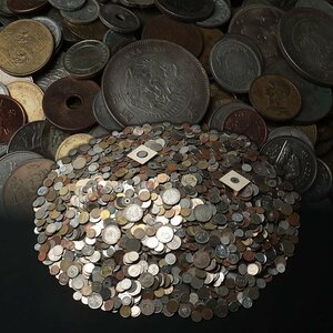 ER728 時代 世界 古銭・外国コイン 大量 まとめて 重量21.8kg 硬貨 日本古銭 アジア アメリカ ヨーロッパ 寛永通宝 近代銭