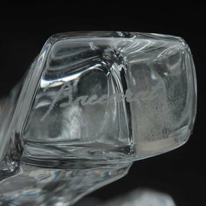 JK455 【Baccarat】バカラ クリスタルガラス 干支「亥」置物 幅16.5cm 重530g・「猪・イノシシ」オブジェの画像10