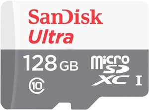 SanDisk Ultra 128GB 100MB/s UHS-I Class 10 microSDXC Card SDSQUNR