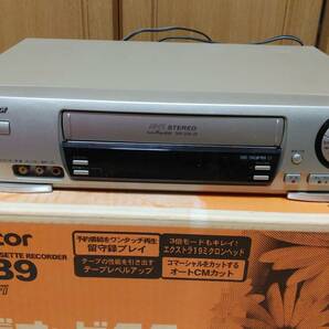 Victor VHS Hi-Fi ビデオデッキ HR-B９ 中古品（リモコン、説明書付き）通電確認済の画像5