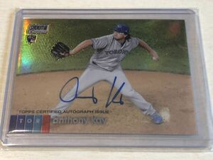 2020 Topps Stadium Club Chrome Anthony Kay Auto 