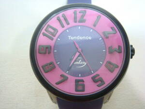 数回の使用 美品 テンデンス Tendence FANTASY T0630011 腕時計 鷹飼