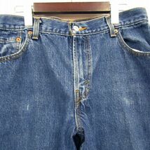 サイズ 12M Levi's 550 デニム パンツ リラックス テーパード ジーンズ ジーパン メキシコ製 ブルー リーバイス 古着 ビンテージ 4A1009_画像5
