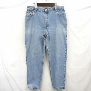 90s サイズ 16 REG Levi's 550 テーパード デニム パンツ ジーパン ジーンズ コロンビア製 リーバイス ブルー 古着 ビンテージ 4A1114