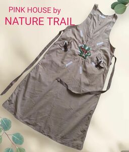 ピンクハウス　NATURE TRAIL　ロング ジャンバースカート　M　ヴィンテージ