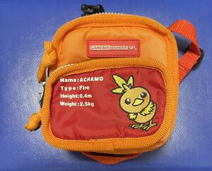 美品 付属品完品 GAMEBOY ADVANCE SP ポケットモンスター ポケモン ゲームボーイ アドバンス SP 収納ポーチ アチャモ ケース