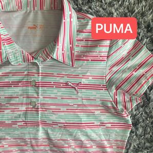 【美品】プーマ ポロシャツ ゴルフ Tシャツ 半袖 PUMA ゴルフウェア レディース