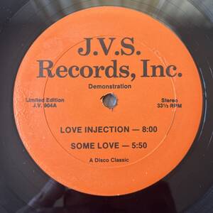 US盤　ブート12”. LOVE INJECTION SOME LOVE J.V.904