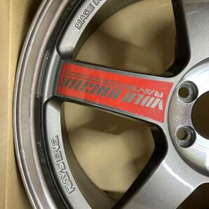 レイズRAYS TE37 SL 18×8.5J +45 100/5H ハブ径65 美品 86 BRZ インプレッサ GDB の画像9