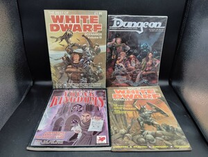 ■英字版　ゲーム攻略本　まとめて4冊セット　Dungeon 　THE BEST OF WHITE DWARF　PERILS OF THE YOUNG KINGDOMS　状態良好■