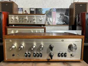 [ operation goods maintenance goods ]LUXMAN Luxman L-507 pre-main amplifier [SP terminal exchange ]