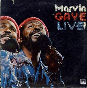 USオリジLP！Marvin Gaye / Marvin Gaye Live! 74年【Tamla / T6-333S1】マーヴィン・ゲイ ライヴ盤 Let's Get It On What's Going On