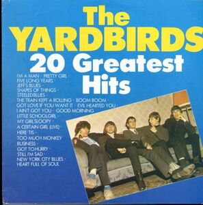 87年 ドイツ盤LP！The Yardbirds / 20 Greatest Hits Of The Yardbirds【Babylon Budget U 80 050】ヤードバーズ モッズ ブルース・ロック