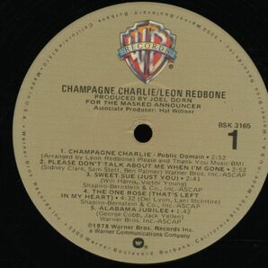 Stering刻印あり！米プレスLP！Leon Redbone / Champagne Charlie 1978年 Warner Bros. BSK 3165 ジャズ ブルース ボブ・ディランの画像2