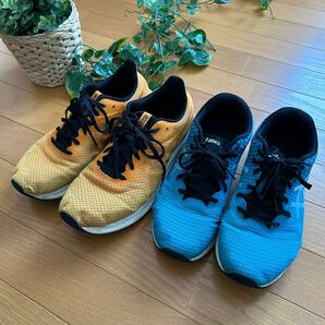 ★100円〜訳ありアシックス26cmスニーカー2足セット asics ジョギング ランニング ライトレーサー4 patriot 13の画像1