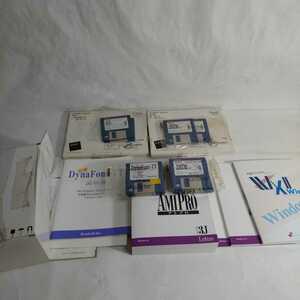 Lotus Windows 3.1 word-processor for soft [Ami Pro(ami Pro ) Release 3.0J] + up te-to kit unopened floppy 2HD