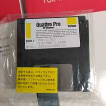 QUATTRO PRO Windows 3.0用　表計算ソフト　Ver.1.02J　未開封品　フロッピーディスク_画像2