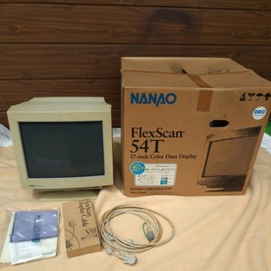 NANAO FlexScan 54T CRT 17 -inch PC monitor origin box attaching 