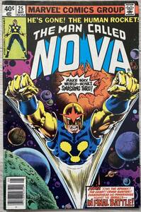 アメコミ Nova #25 X-men 1979年 エックスメン marvel spider man マーベル スパイダーマン DC Batman アイアンマン ヴェノム リーフ