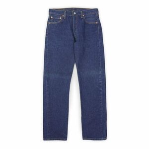 美品 リーバイス Levi's 00s 501 デニムパンツ ストレート 濃紺 真紺 オリジナル ビンテージ 古着 (-1644) ブルー/濃紺 W31 L32