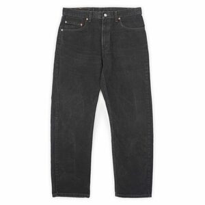 リーバイス Levi's 00s 505 ブラックデニムパンツ カナダ製 ジーンズ ジーパン ビンテージ アメリカ 古着 (-1760) 黒 W34 L30