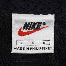 ナイキ NIKE 90s アノラック ハーフジップ プルオーバー スウォッシュロゴ 刺繍 古着 ジャケット (-1773) ブラック/黒 L_画像3