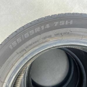 オートバックス maxrun efficia 155/65/R14 中古タイヤ 4本セット 23年製 バリ山の画像6