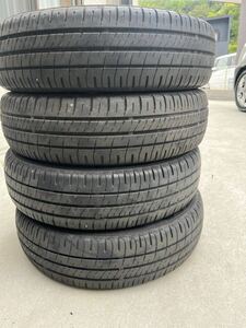 Dunlop エナセーブ　DUNLOP EC204 155/65/R14 2006製　4本 中古Tires　deep tread