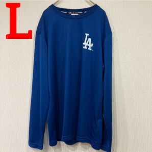 MLB ドジャース　LA メッシュ ロングTシャツ　L 大谷 翔平 所属 球団 野球 メジャーリーグ