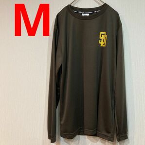 MLB サンディエゴ パドレス メッシュ ロングTシャツ　Mサイズ ダルビッシュ 松井裕樹 大谷翔平 ライバル球団 スウェット M