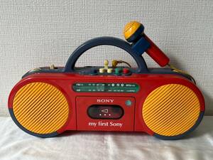 ay7415080/ラジカセ SONY CFS-2050 マイク付 my first sony