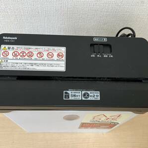 sk8737080/動品 パーソナルシュレッダー HES-101 NAKAbayashi 電動シュレッダー A4 ホワイトの画像2