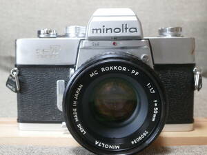 minolta SRT SUPER MC ROKKOR-PF 1:1.7 f=50mm レンズ付き　動作確認済み