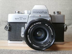 minolta SRT 101 MC W. ROKKOR 1:2.8 f=35mm レンズ付き　動作確認済み