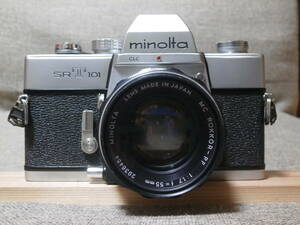 minolta SRT 101 MC ROKKOR-PF 1:1.7 f=55mm レンズ付き　動作確認済み