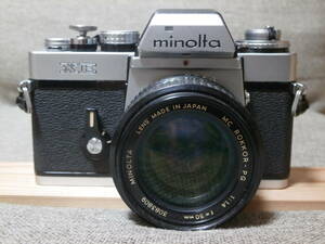 minolta XE MC ROKKOR-PG 1:1.4 f=50mm レンズ付き　動作確認済み