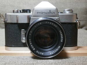 minolta(CHIYODA KOGAKU) SR-1 AUTO ROKKOR-PF 1:1.8 f=55mm レンズ付き　動作確認済み 