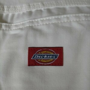 新品 デッドストック ワンウォッシュ 90s ビンテージ Dickies ディッキーズ ホワイト ペインターパンツ W30L34 TALONジップの画像5