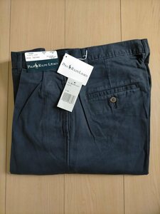 新品 デッドストック 90s ビンテージ USA製 POLO RALPH LAUREN POLO CHINO ポロラルフローレン 2タック チノパンツ PLETED JEAN W31L36