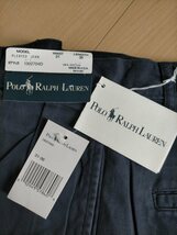 新品 デッドストック 90s ビンテージ USA製 POLO RALPH LAUREN POLO CHINO ポロラルフローレン 2タック チノパンツ PLETED JEAN W31L36_画像4