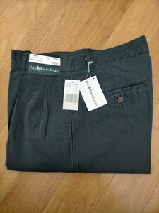 新品 デッドストック 90s ビンテージ USA製 POLO RALPH LAUREN POLO CHINO ポロラルフローレン 2タック チノパンツ PLETED JEAN W32L34