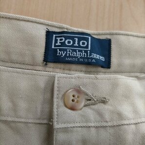 新品 デッドストック 90s ビンテージ USA製 POLO RALPH LAUREN ゴルフタグ ポロラルフローレン 2タック チノパンツ LINKS PANT W34L34の画像8