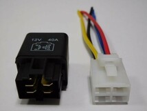 4極リレー ４ピン 車載リレー 送料220円～ DC12V 40A 検) ハザード フォグ エーモン 1245 代用 修理 HID LED ライト_画像1